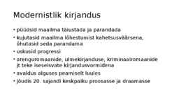 Kuristik rukkis - powerpoint-modernistlik kirjandus-J-D-Salinger-sisumärksõnad #3