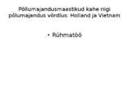 Põllumajandusmaastikud kahe riigi põlumajandus võrdlus