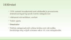 EESTI TEATRI SÜND #19