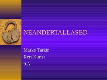 Neandertallased powerpoint