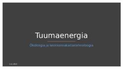 Tuumaenergia esitlus