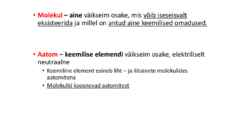 Elu keemia #9