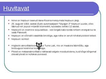 Neptuun powerpoint 9 klass #12