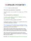 Ultimate Interview