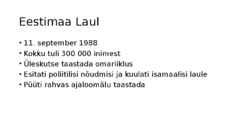 Eesti Vabariigi taasiseseisvumine #4