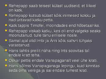 Rehepapp - autor-sisu-tegelased #6