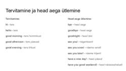 Inglise keel sõnad #2
