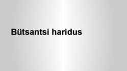 Bütsantsi haridus