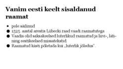 Eesti kirjakeele kujunemine #12