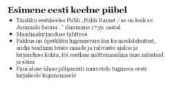 Eesti kirjakeele kujunemine #14