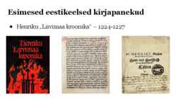 Eesti kirjakeele kujunemine #10
