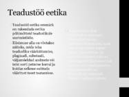 Teaduseetika #3