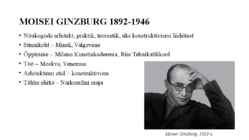 Moisei Ginzburg #2