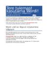 Tere tulemast kasutama Wordi