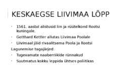 Reformatsioon ja Liivi sõda #9