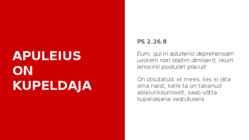 Apuleius versus Pudentilla #6