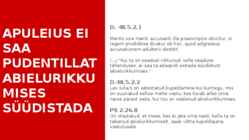 Apuleius versus Pudentilla #10