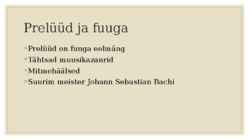 Barokkmuusika levimine ja eripärad #6