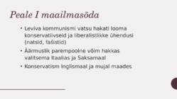 Parempoolsed parteid esimese maailmasõja eel ja järel #5