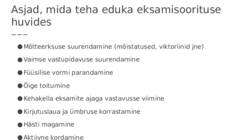 Eksamiteks valmistumine #2