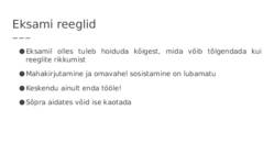 Eksamiteks valmistumine #11