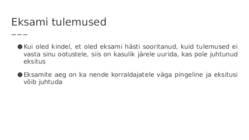 Eksamiteks valmistumine #14