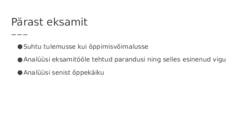 Eksamiteks valmistumine #15