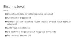 Eksamiteks valmistumine #9