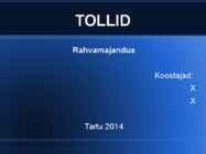 Tollid rahvamajandus