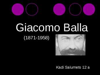 Futurist Giacomo Balla