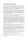 Writting a summary
