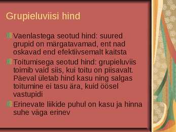 Grupieluviis ja territoriaalsus #13