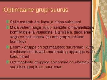 Grupieluviis ja territoriaalsus #14