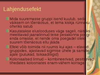 Grupieluviis ja territoriaalsus #5