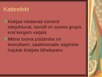 Grupieluviis ja territoriaalsus #6