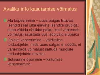 Grupieluviis ja territoriaalsus #8