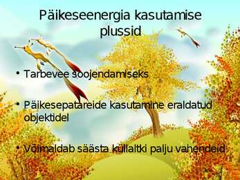 Päikeseenergia kasutamine #5