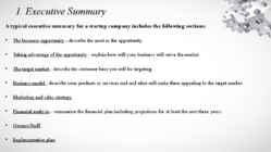 How to write a Business Plan #3