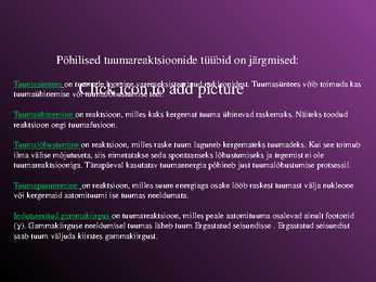 Tuumareaktsioonid #6