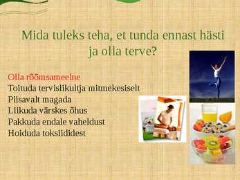 Tervise kaitsmine ja riskikäitumine #2