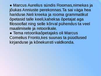 Marcus Aurelius #3