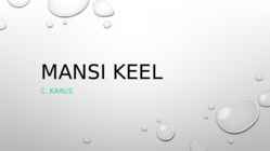 Mansi Keel