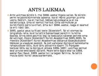 Ants Laikmaa #2