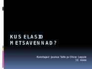 Kus elasid metsavennad