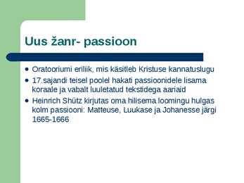 Barokkmuusika Saksamaal #8