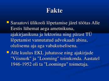 August Alle esitlus #8
