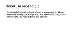Molübdeen #4