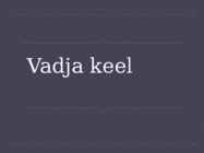 Vadja keel