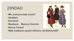 Mood 20 sajandil #4