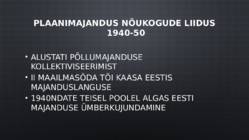 Plaanimajandus #5